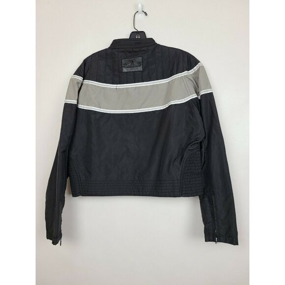 Vintage Biker Design Collection Womens Black Daytona 2006 Moto Jacket Large - Picture 4 of 8